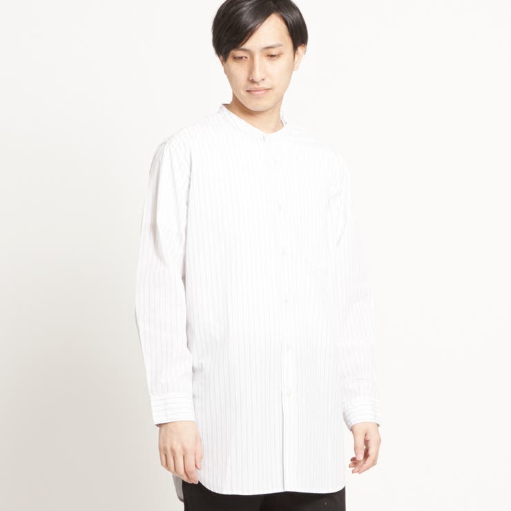 バンドカラーロングシャツ[品番：WG010017300]｜WEGO【MEN】（ウィゴー