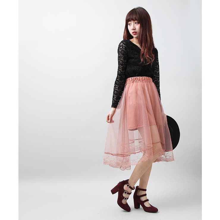シアーチュールスカート BS17SP03-L013[品番：WG010018829]｜WEGO