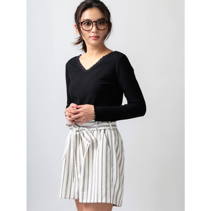 ハイウエストリボンショートパンツ BS17SP04-L006[品番：WG010018625 