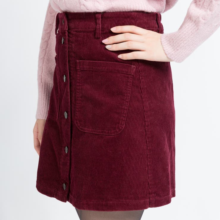 スーパーセール 50％（福袋 前ボタンコーデュロイミニスカート BS17WN11-L011[品番 Mサイズ