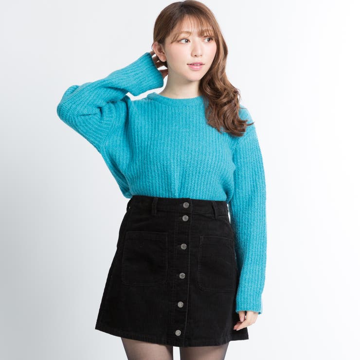 LGB　ルグランブルー　ミニスカート　コーデュロイ 前ボタンコーデュロイミニスカート BS17WN11-L011[品番：WG010023889