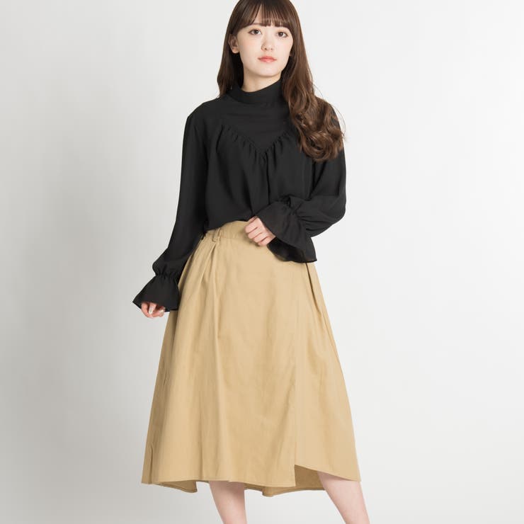 チノラップイレヘムミディスカート BS18SP12-L002[品番：WG010026736