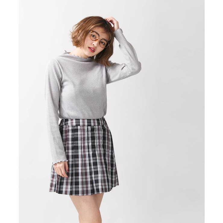 チェックプリーツミニスカート BS18SP12-L027[品番:WG010027472 チェックプリーツミニスカート BS18SP12-L027[品番:WG010027472