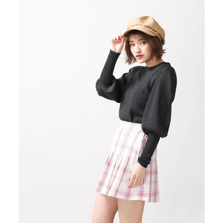チェックプリーツミニスカート BS18SP12-L027[品番：WG010027472