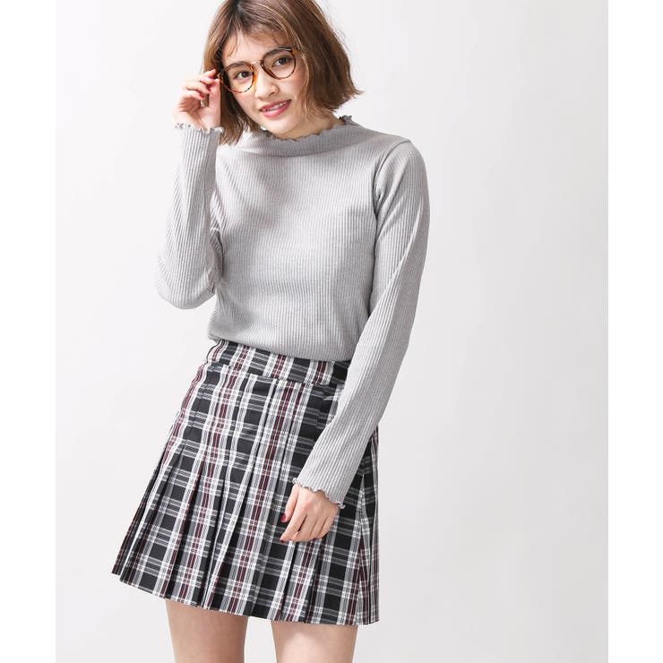 チェックプリーツミニスカート BS18SP12-L027[品番：WG010027472
