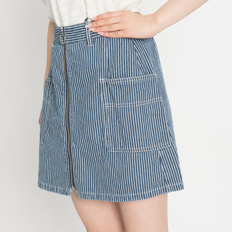 フロントZIP台形ミニスカート BS18SP12-L032[品番：WG010027630]｜WEGO