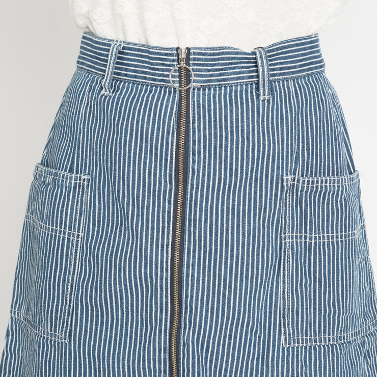 フロントZIP台形ミニスカート BS18SP12-L032[品番：WG010027630]｜WEGO