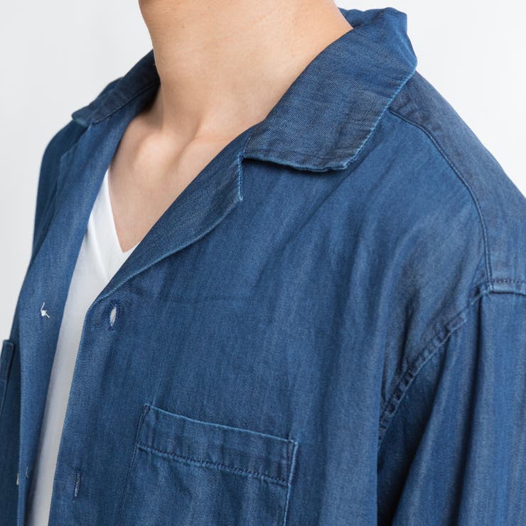 デニムオープンカラーシャツ BV17AU09-M005[品番：WG010022324]｜WEGO 