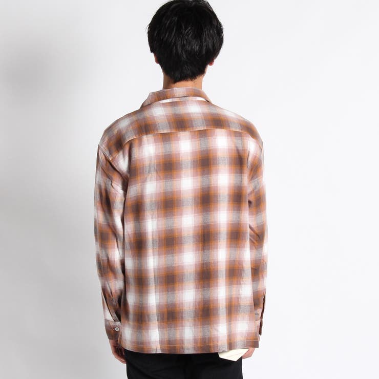オンブレオープンカラーネルシャツ BV17AU10-M015[品番：WG010023967