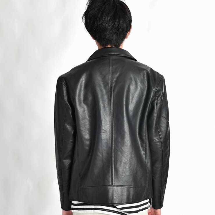 人気　Eurokenvy エコレザー　ダブルライダース 黒　軽量　着心地抜群 エコレザーダブルライダースジャケット BV17WN10-M002[品番