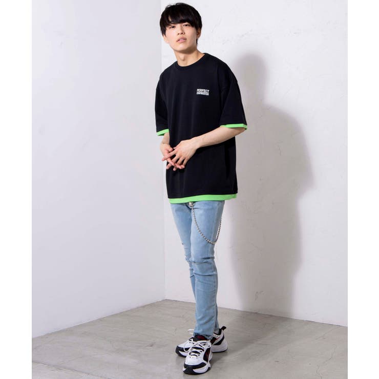 レイヤードロゴ5分袖BIGT BV20SM04-M2296 | WEGO【MEN】 | 詳細画像2 