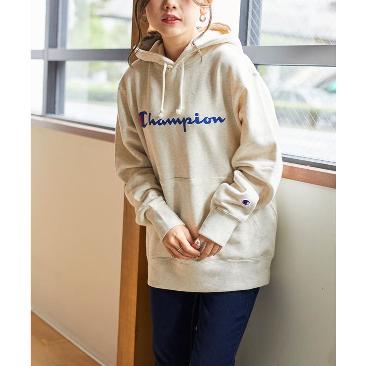 Web限定 チャンピオン裏毛ロゴプルパーカー C3 Q102 20au 品番 Wg010076534 Wego Women ウィゴー のレディースファッション通販 Shoplist ショップリスト