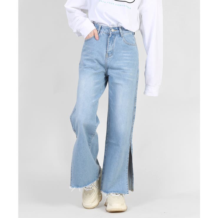 DING】サイドスリットデニムパンツ[品番：WG010073518]｜WEGO【WOMEN