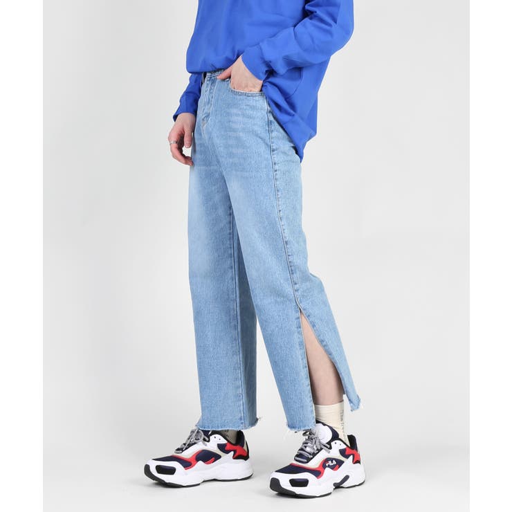 DING】サイドスリットデニムパンツ[品番：WG010073518]｜WEGO【WOMEN