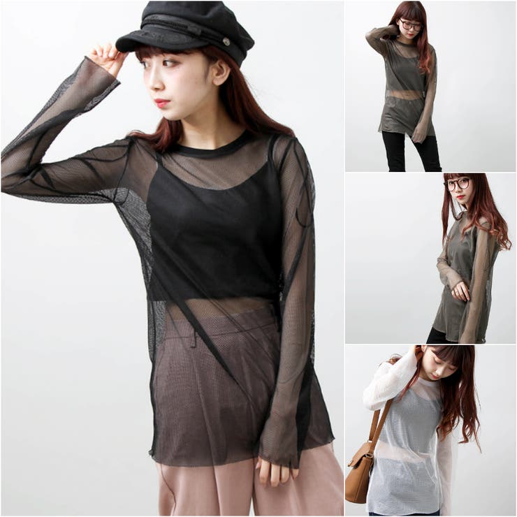 メッシュカットソー DI17SP02-L003[品番：WG010017831]｜WEGO