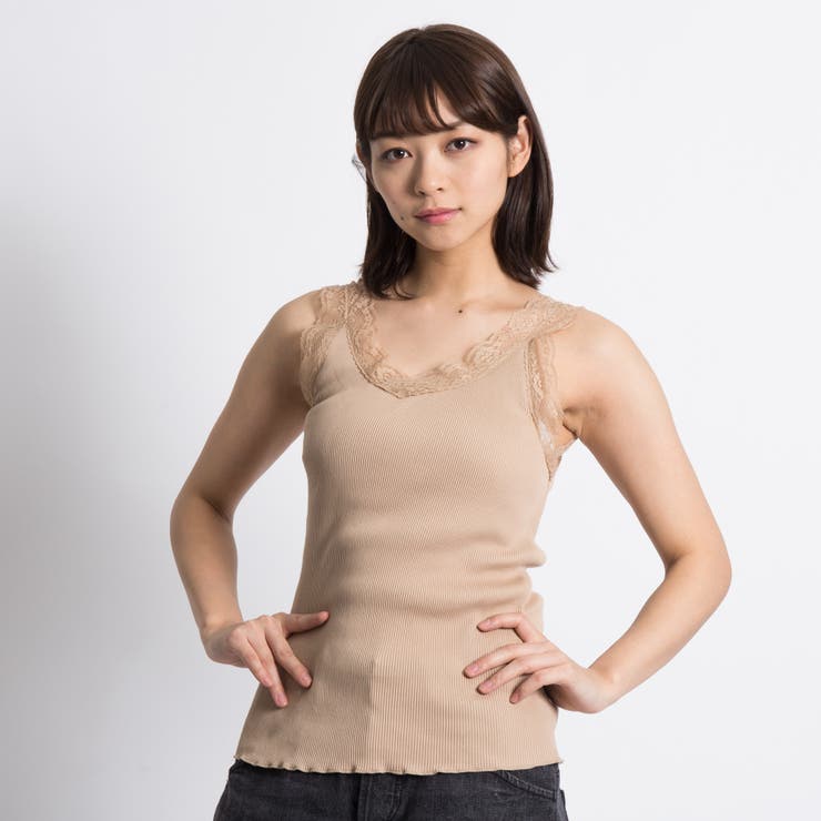 レースインナータンクトップ DI17SP02-L022[品番：WG010017917]｜WEGO