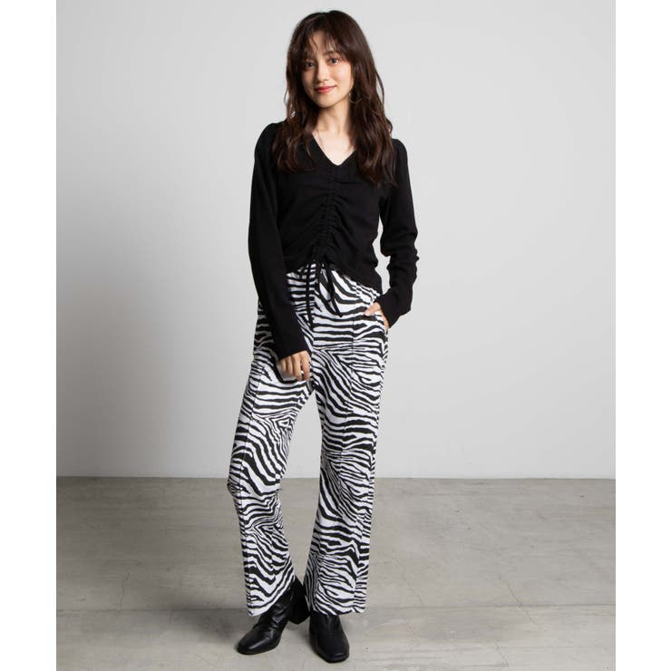 ピンタックゼブラパンツ DI20AU09-L5002[品番：WG010076270]｜WEGO