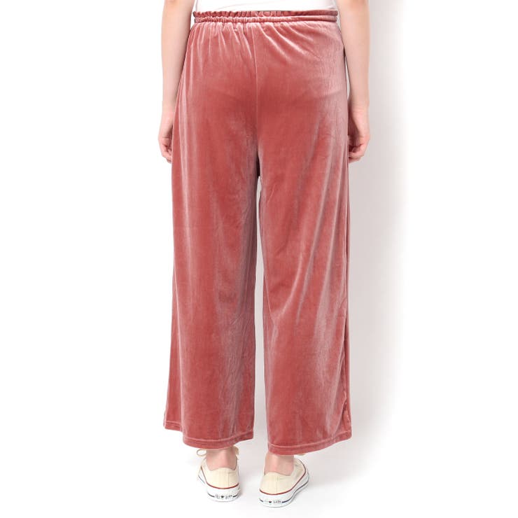 低身長向け】ベロアワイドパンツ[品番：WG010000116]｜WEGO