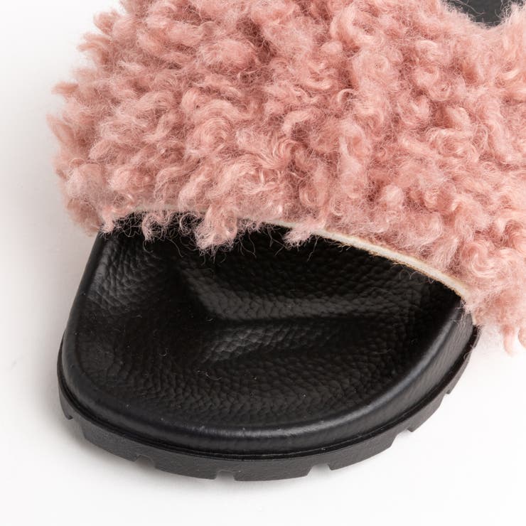 低身長向け】プードルファーサンダル DU17AU09-LG0004[品番