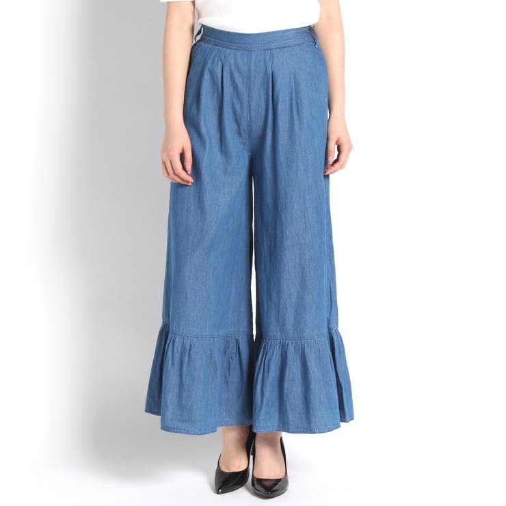 ラッフル ズボン Belper ラッフルパンツ BELPER ベルパー のBLEACHED