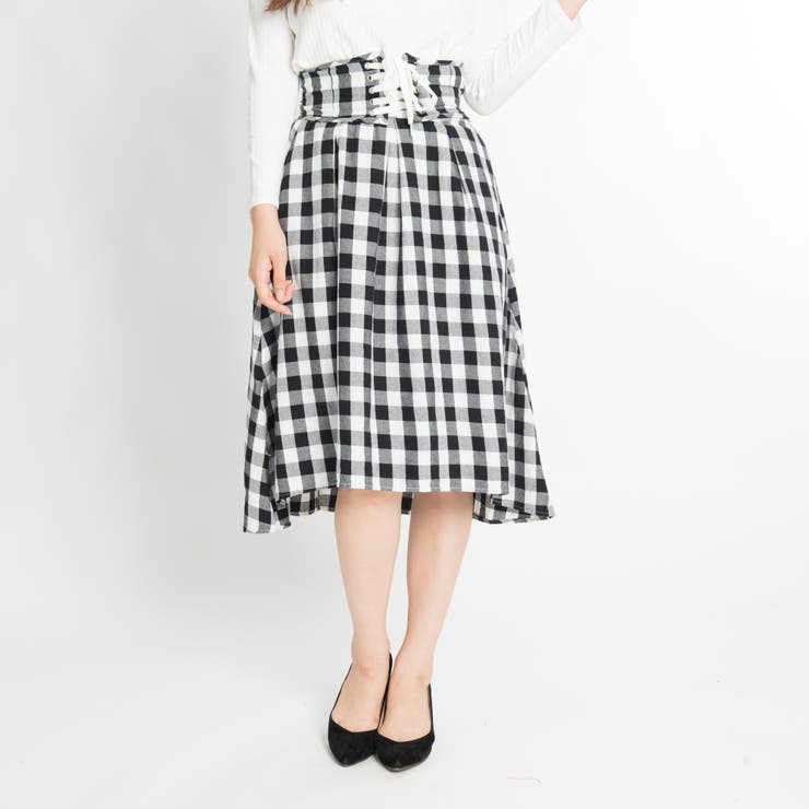 低身長向け】コルセットベルトイレヘムスカート DU17SM07-L008[品番