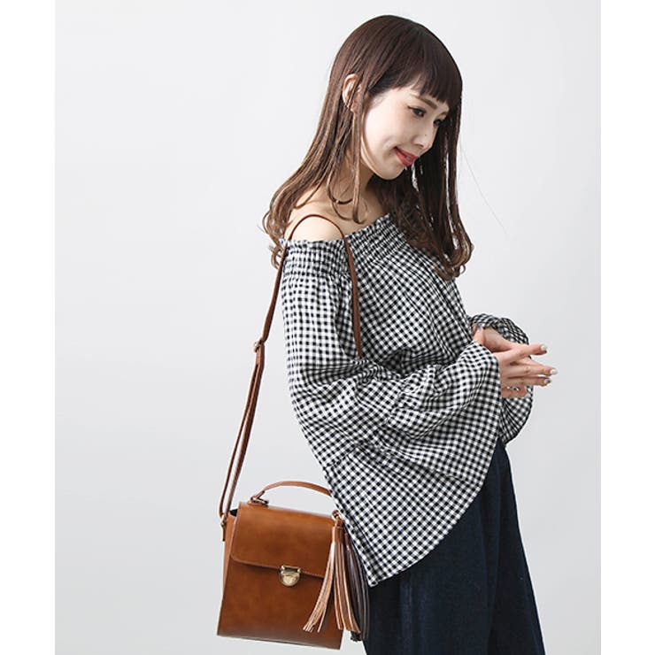 低身長向け】フレアオフショルダーブラウス DU17SP02-L002[品番