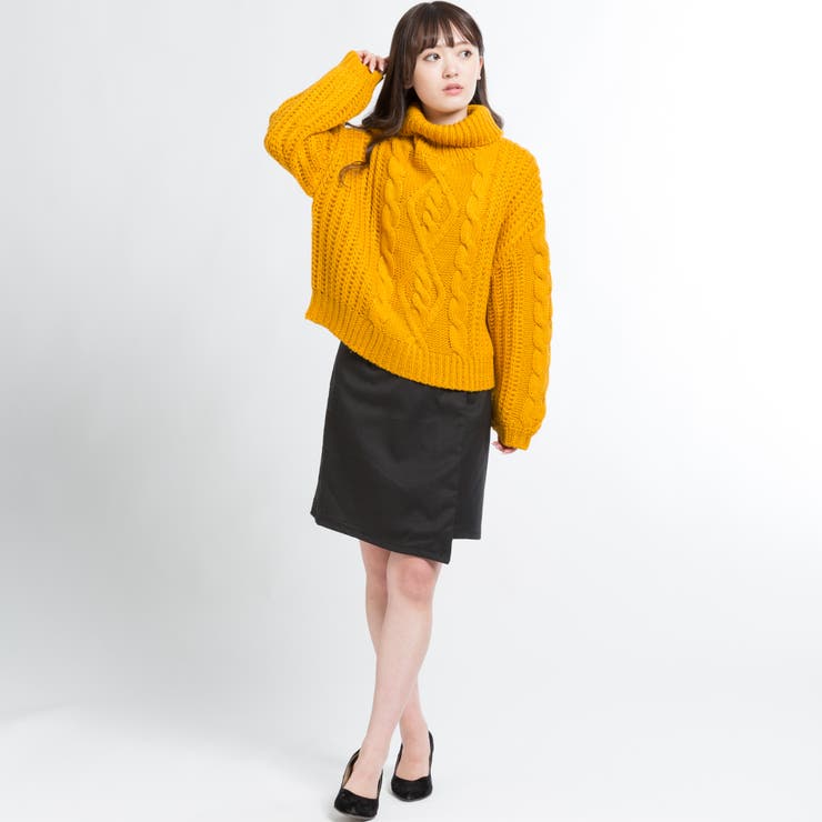 【新品】ロービングタートルニット FRAY I.D（フレイアイディー）の「ロービングテープタートルニットプル