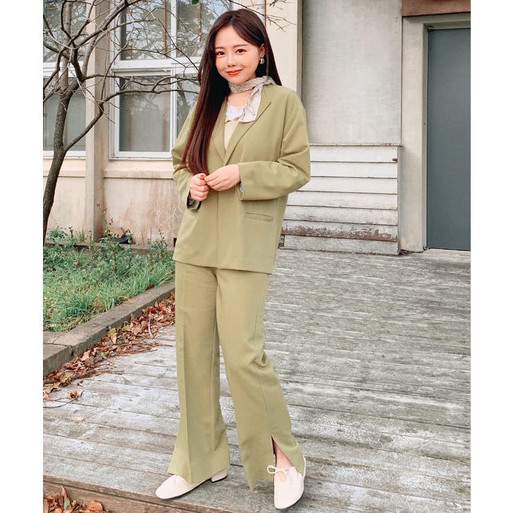 低身長向ケ セットアップセミフレアパンツ Dusp02 L9659 品番 Wg Wego Women ウィゴー のレディース ファッション通販 Shoplist ショップリスト