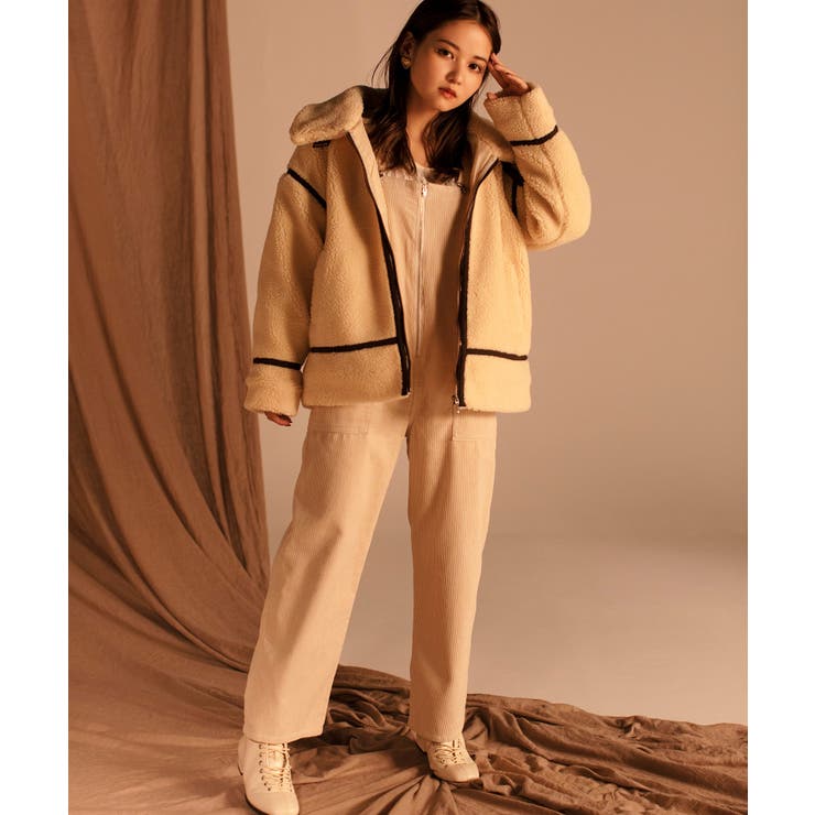 低身長向け】フロントZIPオーバーオール DU20WN10-L5004[品番