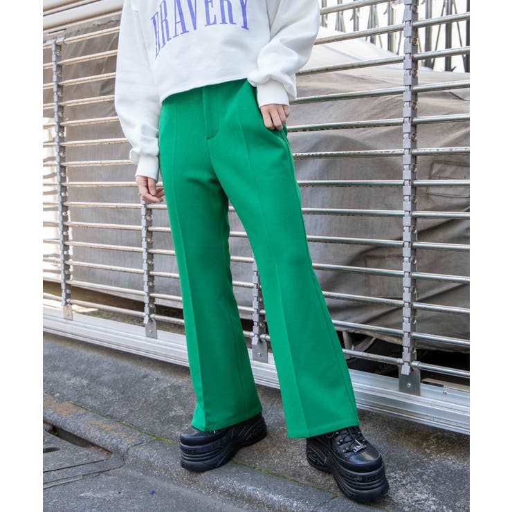 センタープレスフレアパンツ 韓国 韓国ファッション[品番：WG010082010]｜WEGO【WOMEN】（ウィゴー）のレディース ファッション通販｜SHOPLIST（ショップリスト）