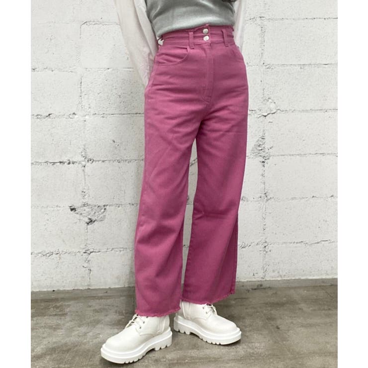 Wego 紫　セットアップジャケット　フレアパンツ　ストレートパンツ