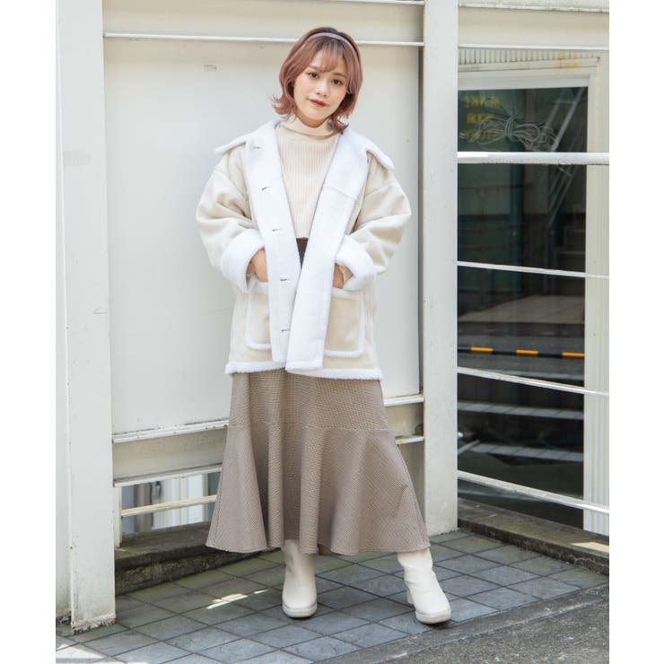 低身長向け】ボアランチコート[品番：WG010082654]｜WEGO【WOMEN