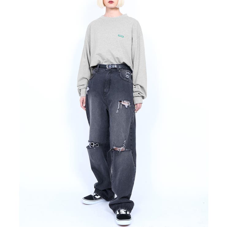 ダメージデニムパンツ EXIEEE  イグジー[品番：WG010083768]｜WEGO【WOMEN】（ウィゴー）のレディースファッション通販｜SHOPLIST（ショップリスト）