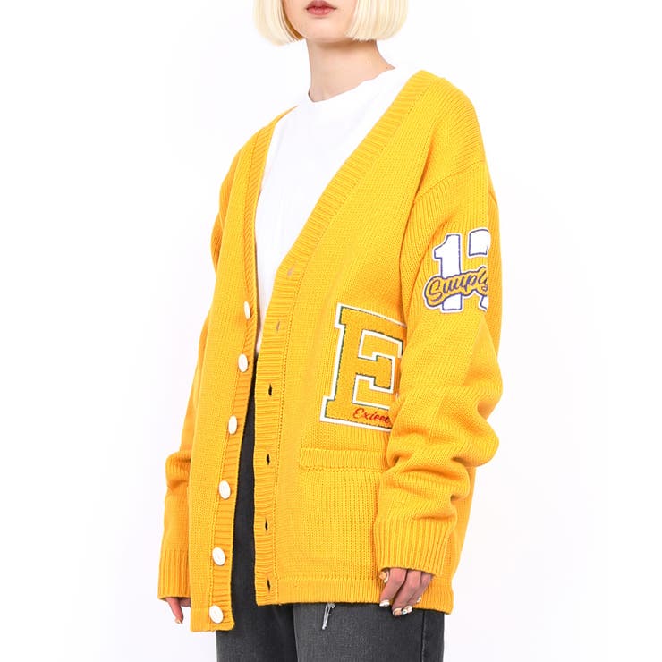 EXIEEE】レタードカーディガン[品番：WG010083811]｜WEGO 【WOMEN】（ウィゴー）のレディースファッション通販｜SHOPLIST（ショップリスト）