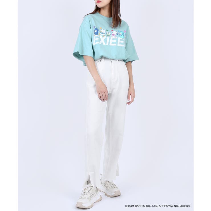 EXIEEE EXIT Tシャツ サンリオ EXIEEE 別注BIG Tシャツ サンリオ コラボ キキララ EXIT の通販
