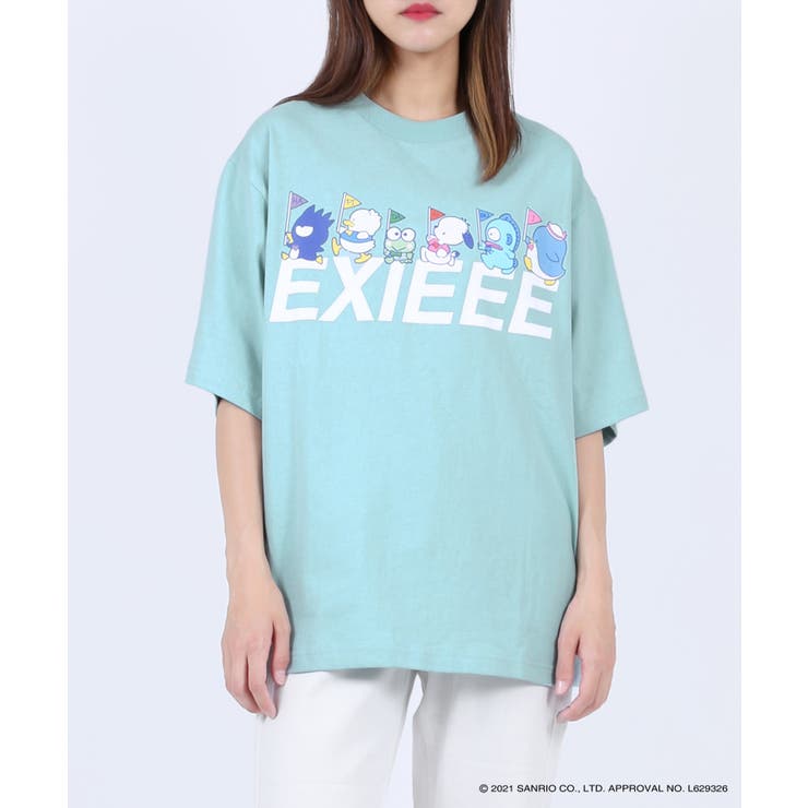Exieee サンリオキャラクターズコラボはぴだんぶいロゴtシャツ 品番 Wg Wego Women ウィゴー のレディースファッション通販 Shoplist ショップリスト