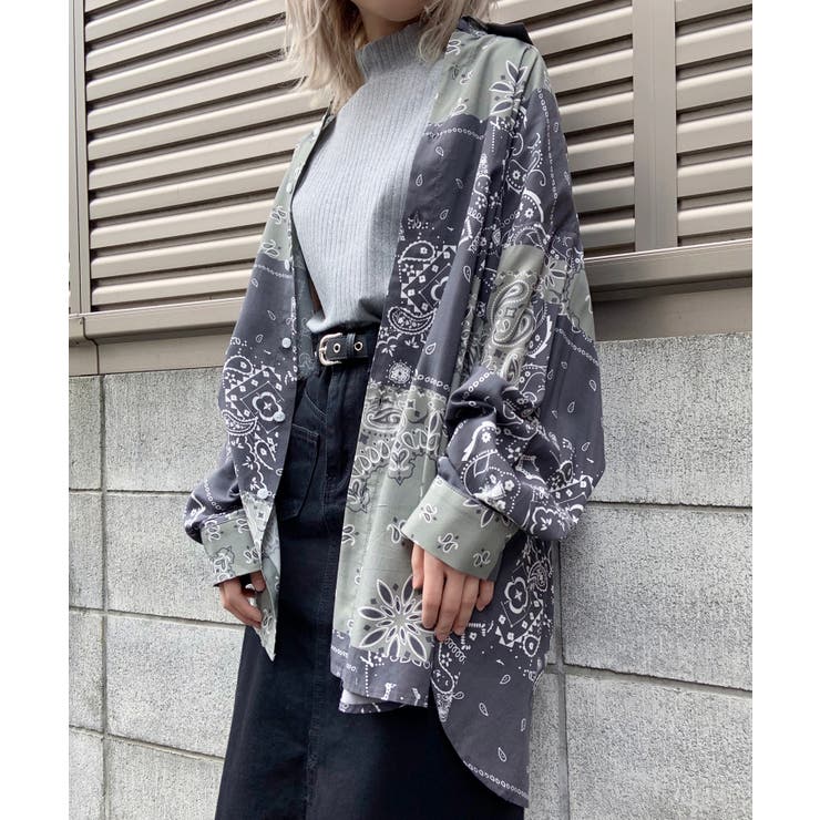 Figments】バンダナ柄シャツ[品番：WG010077039]｜WEGO【WOMEN