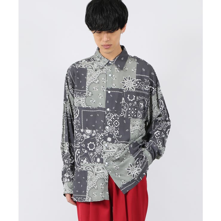 Figments】バンダナ柄シャツ[品番：WG010077039]｜WEGO【WOMEN