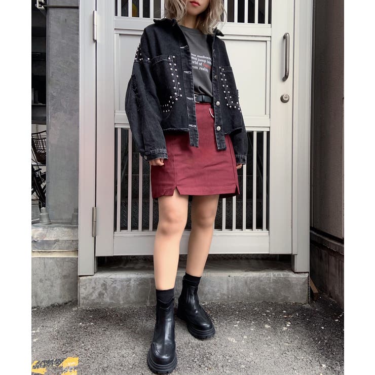 Figments】スタッズデニムジャケット[品番：WG010077512]｜WEGO