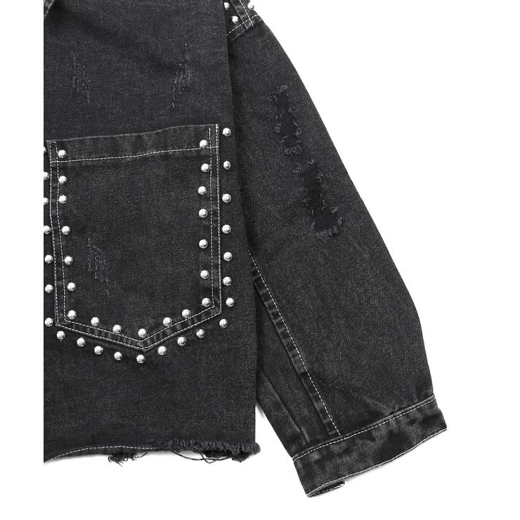 スタッズデニムジャケット DSQUARED2(ディースクエアード) スタッズデニムジャケット