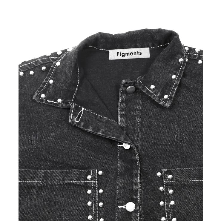 Figments】スタッズデニムジャケット[品番：WG010077512]｜WEGO