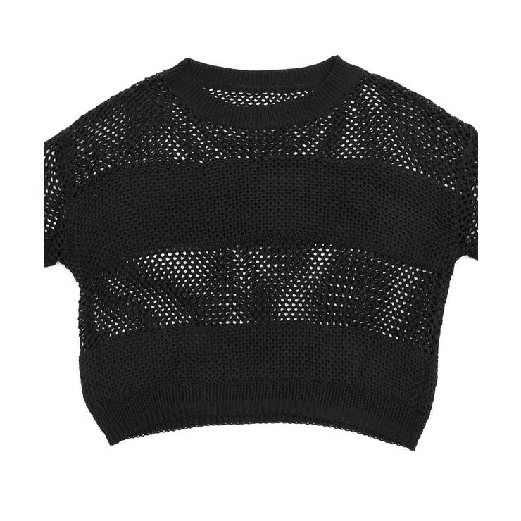 Figments】メッシュボーダーニット[品番：WG010082704]｜WEGO