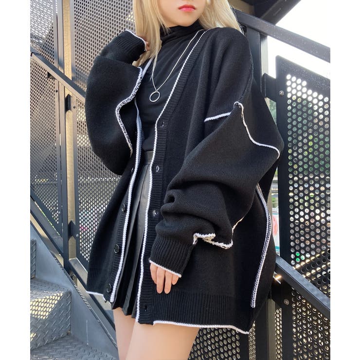 ポイントカラーカーディガン 韓国  韓国ファッション[品番：WG010083374]｜WEGO【WOMEN】（ウィゴー）のレディースファッション通販｜SHOPLIST（ショップリスト）