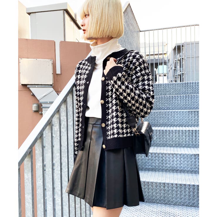 フェイクレザープリーツミニスカート 韓国  韓国ファッション[品番：WG010079004]｜WEGO【WOMEN】（ウィゴー）のレディースファッション通販｜SHOPLIST（ショップリスト）