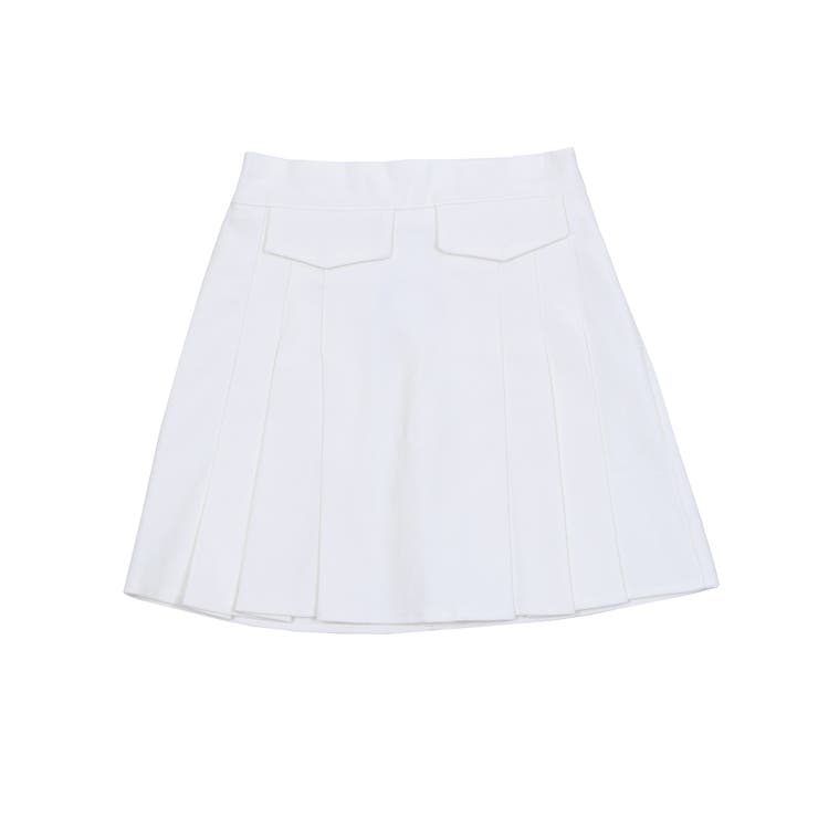 Figments】フラッププリーツスカート[品番：WG010080392]｜WEGO