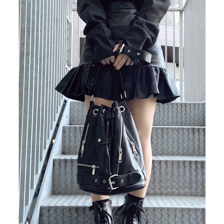 Figments ライダース巾着ショルダーバッグ 品番 Wg Wego Women ウィゴー のレディースファッション通販 Shoplist ショップリスト