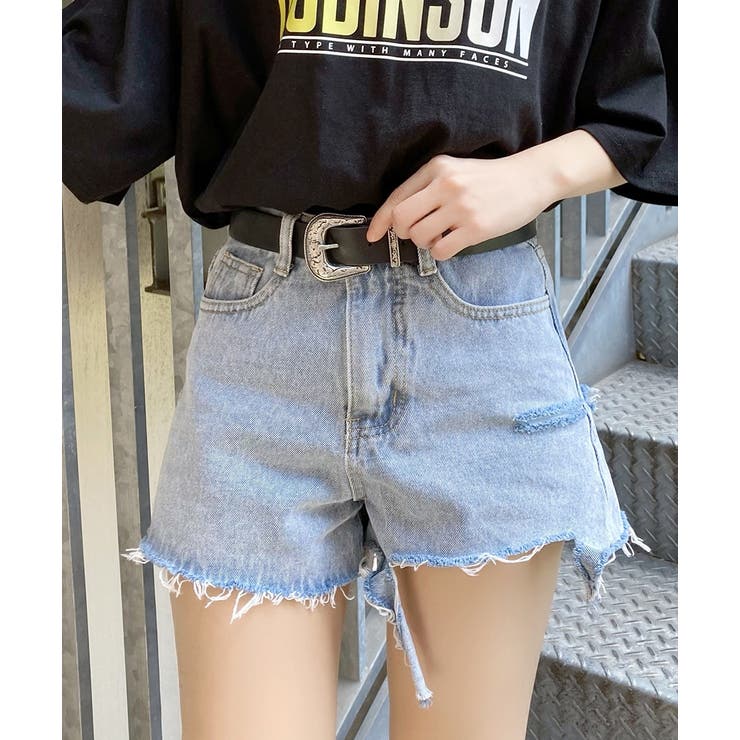 【GLOWNY】ショーパン/韓国人気/送料税込★WILD BUTTON SHORTS★ GLOWNY WILD BUTTON SHORTS 5BJH1401 (GLOWNY/ショートパンツ