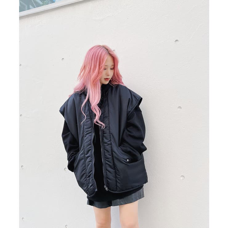 再入荷G/FORE ジーフォア韓国レディースリバーシブルベストsizeL コーコス [GLADIATOR] G-9909 リバーシブル防寒ベスト