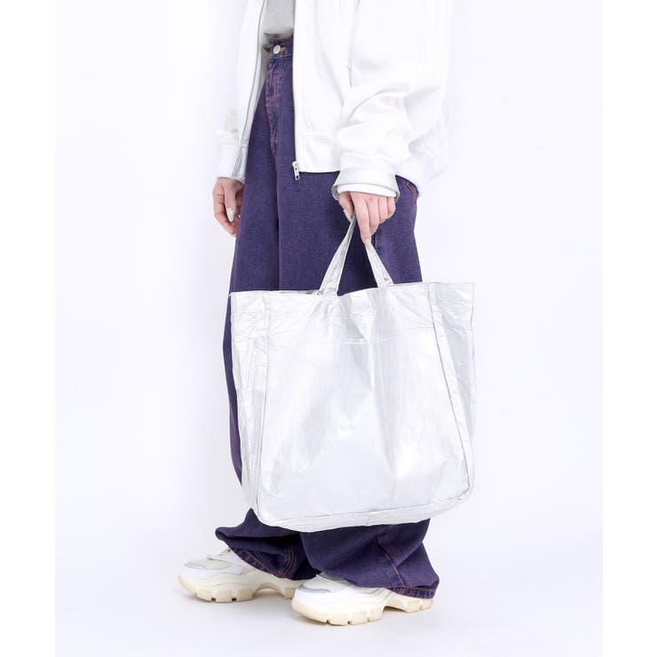 Figments】クリアポケットBIGトート 韓国 韓国ファッション[品番