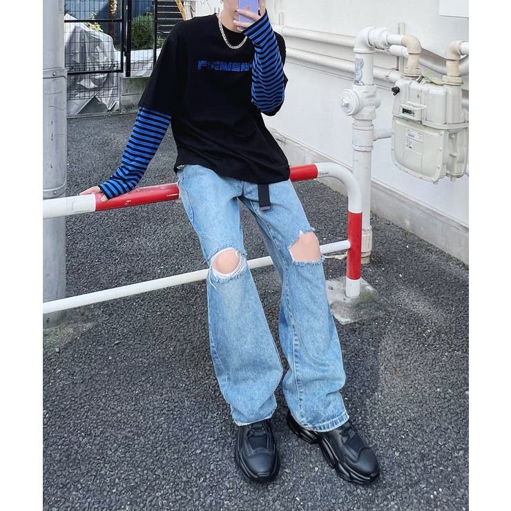 【Figments】デストロイデニムバギーパンツ 韓国 韓国ファッション 大人 | WEGO【WOMEN】 | 詳細画像19 